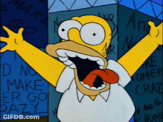 Homer Getting Insane GIF