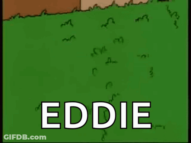 Homer Hiding From Eddie GIF