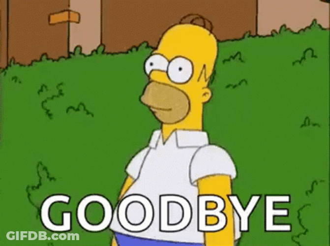 Homer Hiding In Bushes Goodbye GIF