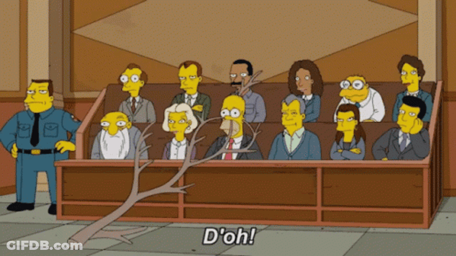 Homer In A Court Doh GIF