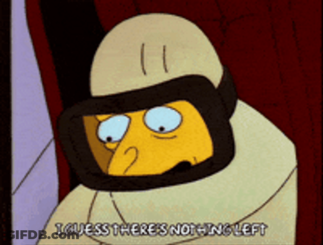 Homer Of The Simpsons Wearing Hazmat Suit GIF