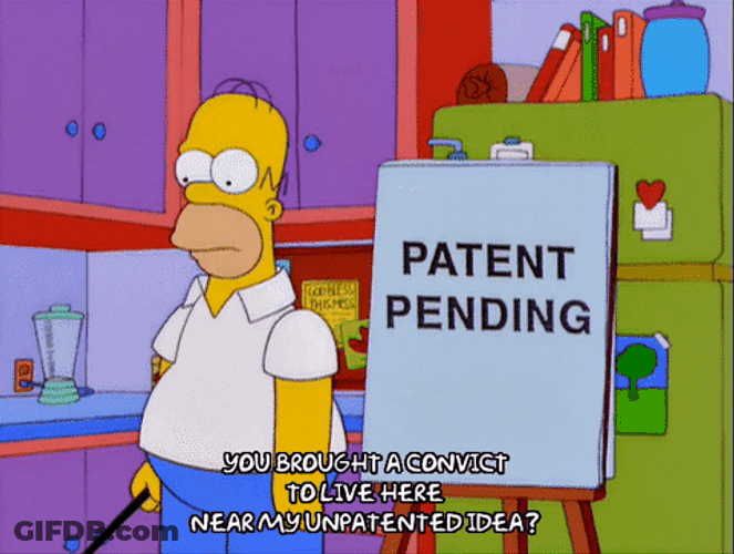 Homer Patent Pending Presentation GIF