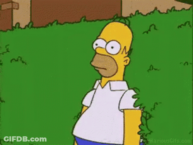 Homer Simpson Acting Simp GIF