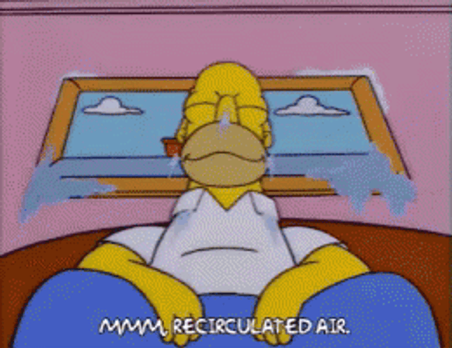 Homer Simpson Air Conditioning GIF