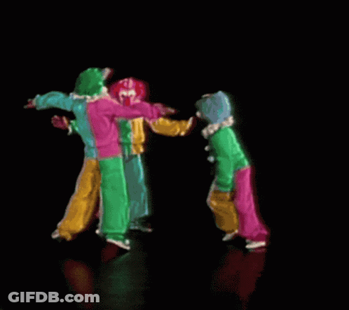 Homer Simpson And A Clown GIF
