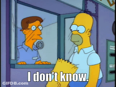 Homer Simpson And Bart Simpson I Don't Know GIF