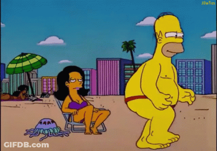 Homer Simpson And Francesca Terwilliger GIF