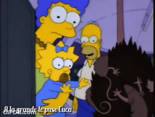 Homer Simpson And Maggie Simpson A La Grande Le Puse Cuca GIF