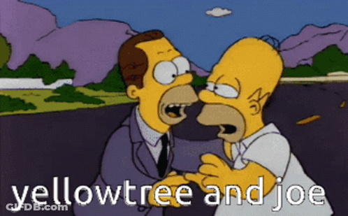 Homer Simpson And Man With Yellowtree And Joe GIF
