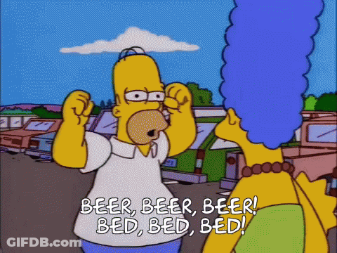 Homer Simpson And Marge Simpson Standing Together GIF