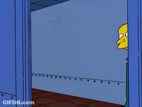 Homer Simpson And Mr. Simpson Cover For Me GIF