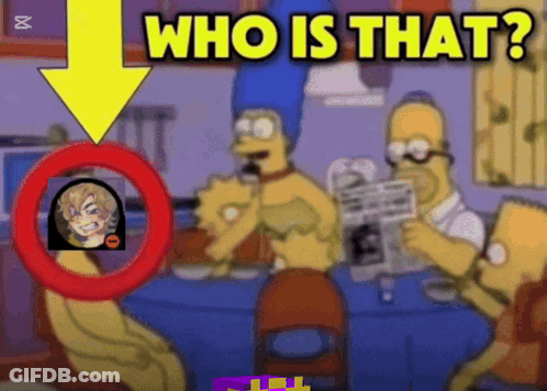 Homer Simpson Asking Who Is That GIF