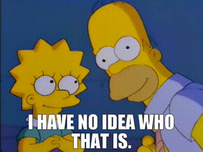 Homer Simpson Asking Who Is That GIF