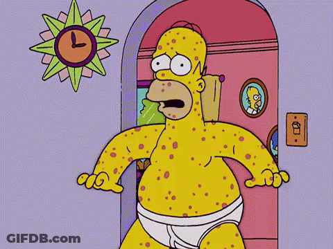 Homer Simpson At Door With Clock GIF