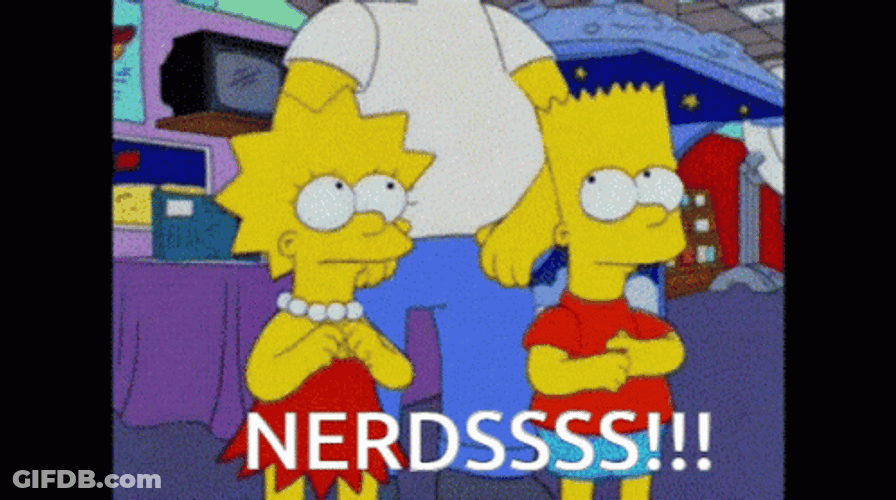 Homer Simpson Attacking The Nerds GIF