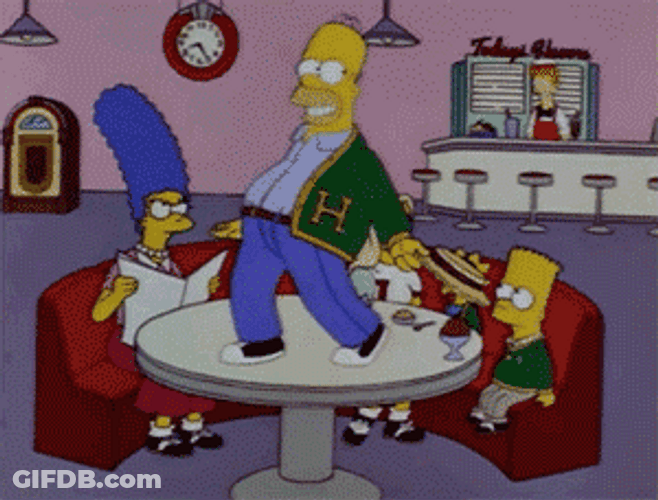 Homer Simpson Awkward Dance GIF