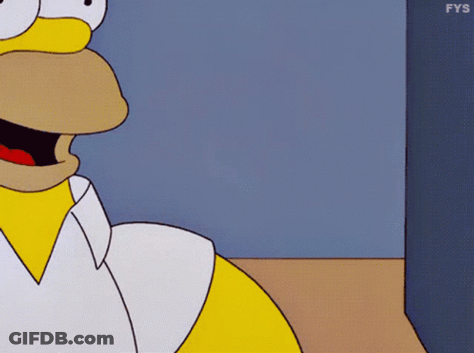 Homer Simpson Beer Muscles GIF