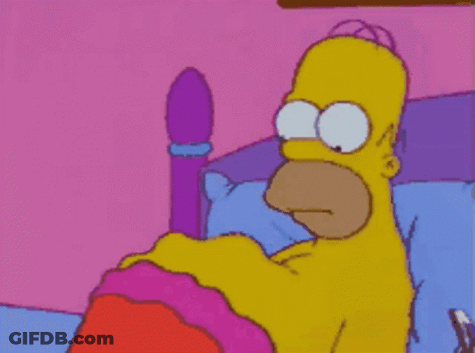 Homer Simpson Belly Rumbling GIF