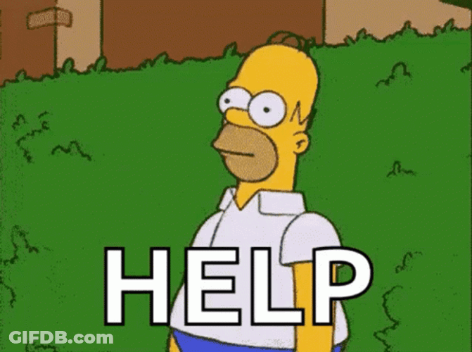 Homer Simpson Bush GIF