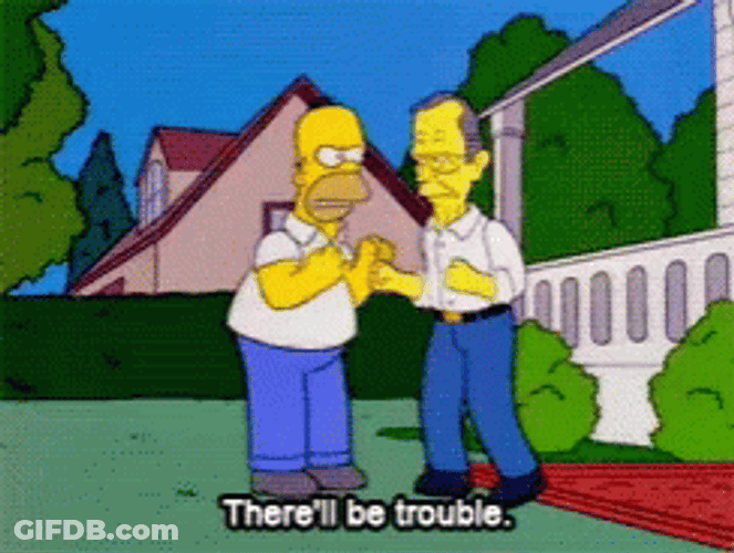 Homer Simpson Bush GIF