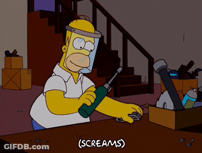 Homer Simpson Calcifer On Torch GIF