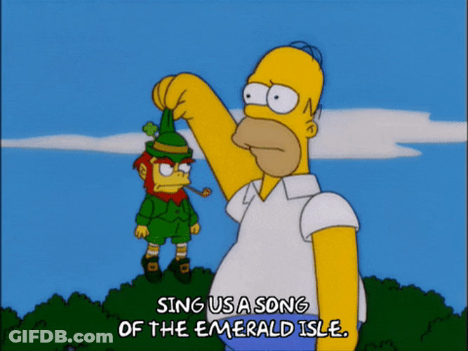 Homer Simpson Caught A Leprechaun GIF