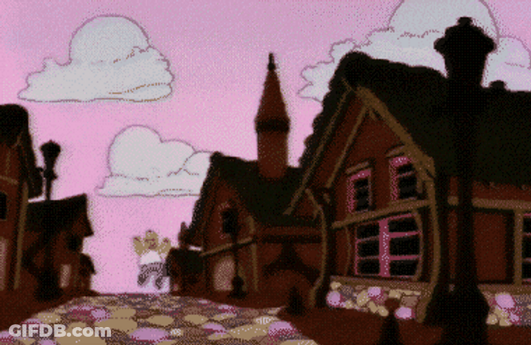 Homer Simpson Chomping On Chocolate Post GIF