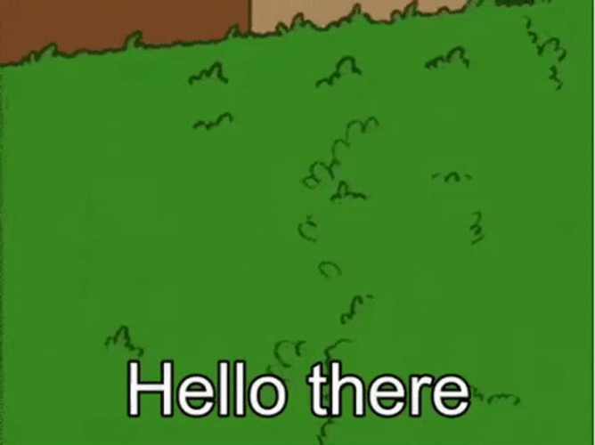 Homer Simpson Coming Out From Bush Hello Meme GIF