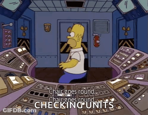 Homer Simpson Control Room Chair Goes Round GIF