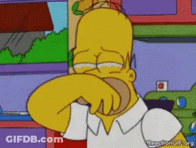 Homer Simpson Covering Nose GIF