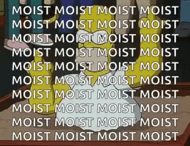 Homer Simpson Dancing Moist Moist GIF