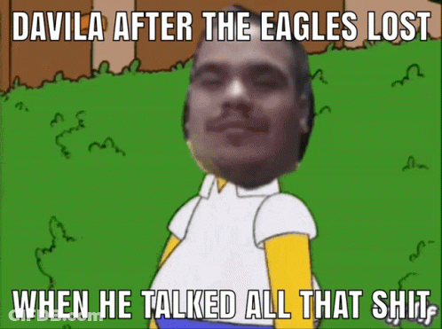 Homer Simpson Davila After Eagles Lost GIF