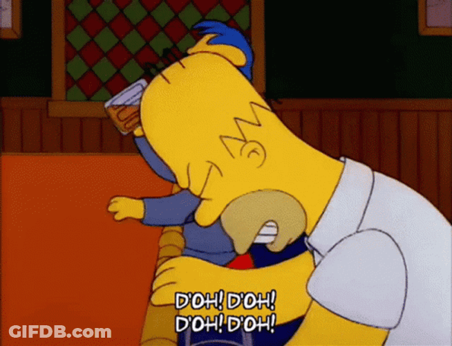 Homer Simpson Doh Expression GIF