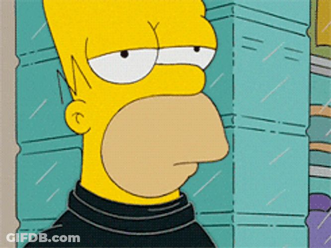 Homer Simpson Drinking Hot Espresso GIF