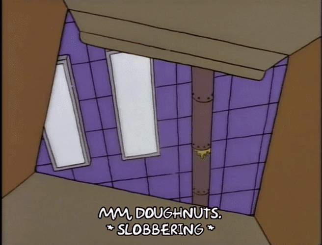 Homer Simpson Drooling Bored Season 9 GIF
