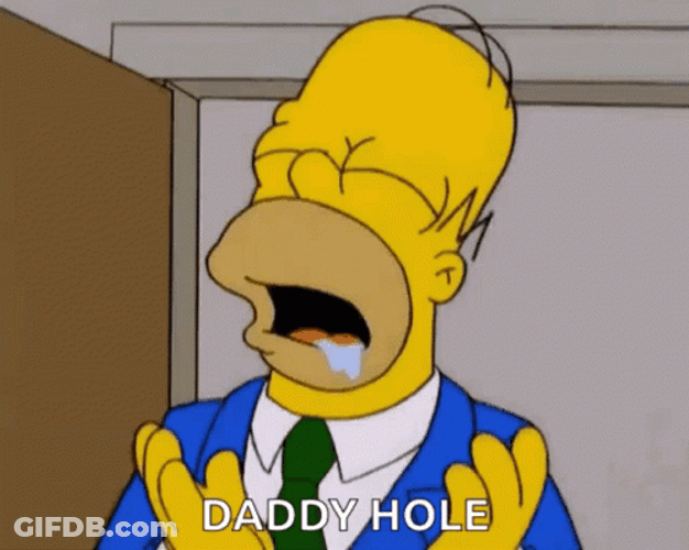 Homer Simpson Drooling Daddy Hole GIF