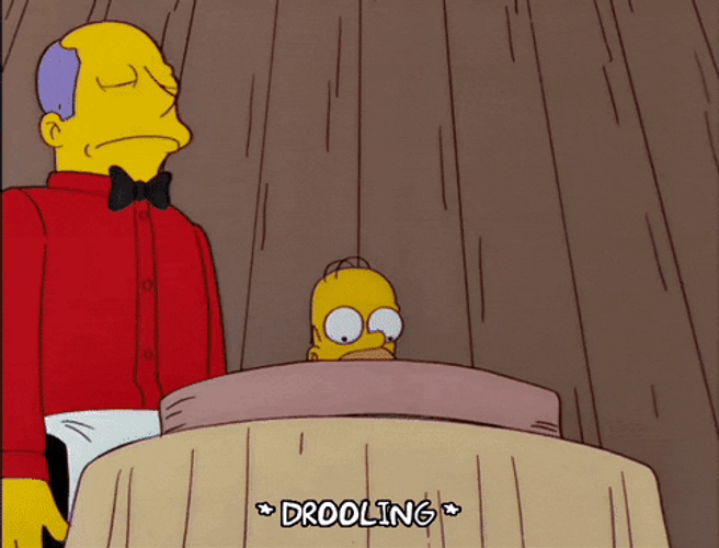 Homer Simpson Drooling Episode 17 GIF