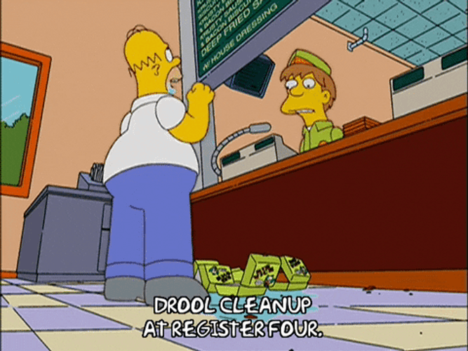 Homer Simpson Drooling Excited Episode 7 GIF