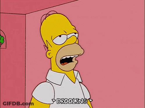 Homer Simpson Drooling GIF