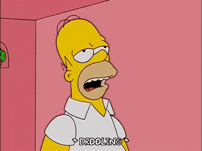 Homer Simpson Drooling Hungry Episode 11 GIF