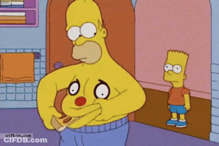 Homer Simpson Drooling GIF
