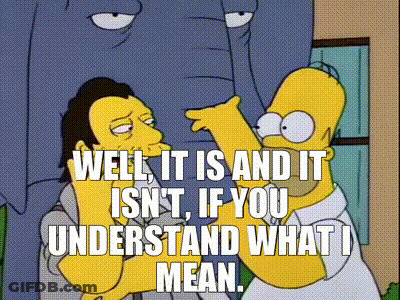 Homer Simpson Elephant Talking Well It Is And It Isn't GIF
