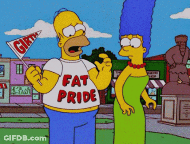 Homer Simpson Entertaining Fat Pride GIF