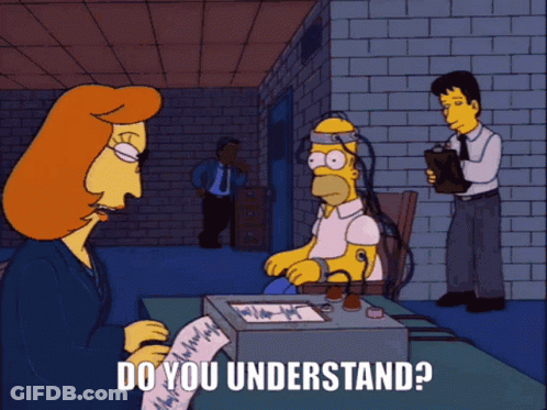 Homer Simpson Examined By Doctor Saying Do You Understand GIF