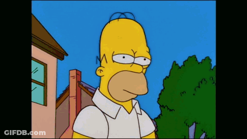 Homer Simpson Eyes Closed GIF