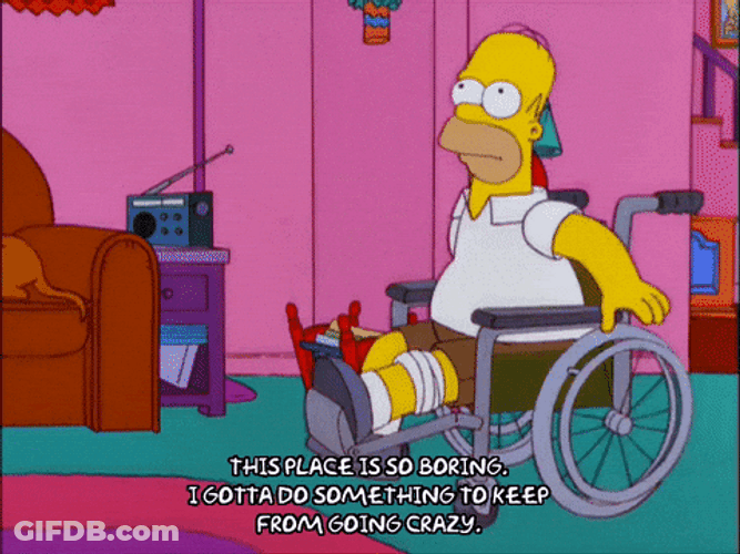 Homer Simpson Feet Hurt GIF
