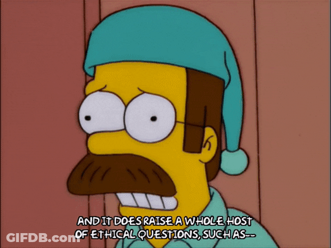 Homer Simpson Free From Guillotine GIF
