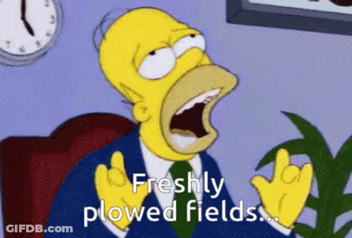Homer Simpson Freshly Plowed Fields GIF