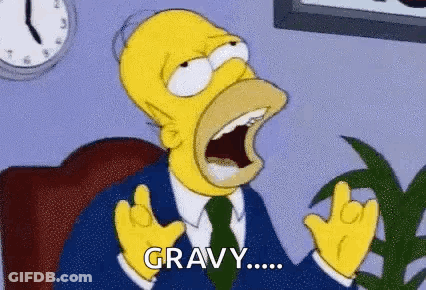 Homer Simpson From The Simpsons Is Sitting In A Chair With His Mouth Open And Yelling . GIF