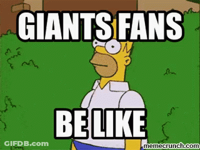 Homer Simpson Giants Fans Be Like GIF
